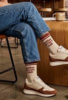 Chaussettes Join The Club - Club des amateurs de café moka - 37-41 — Appart 17 Bruxelles