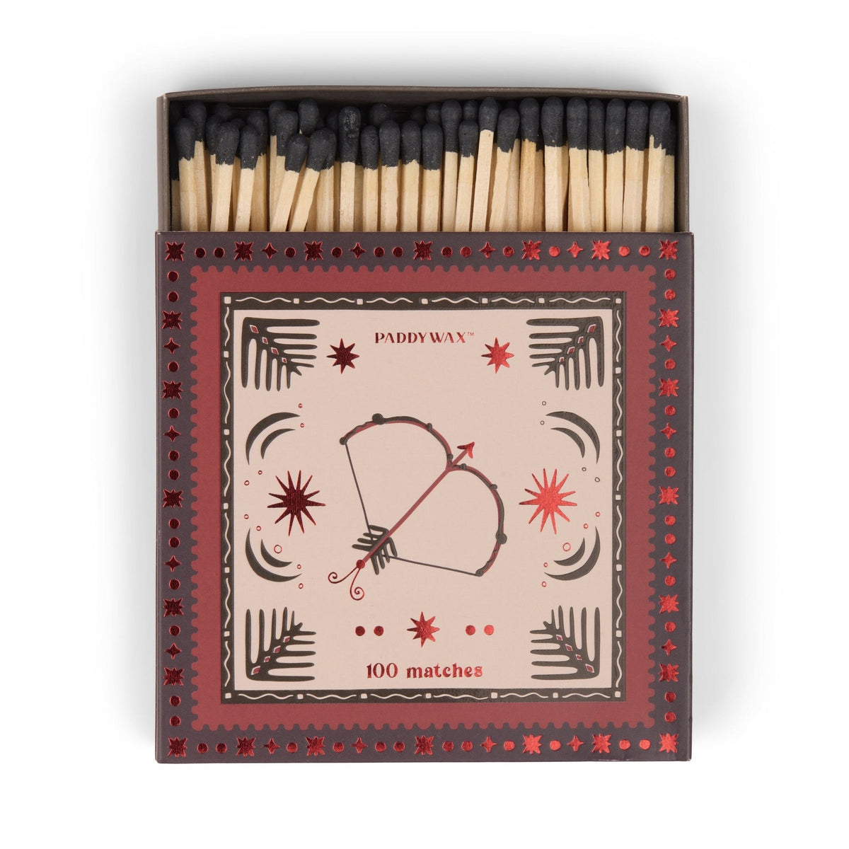 Paddywax Jumbo Boxed Matches Grande boîte de 100 allumettes — Paddywax — Bow & Arrow — packshot 2 | Appart 17 Bruxelles