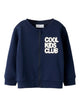 NMMNEIL Gilet sweat zippé « Cool Kids Club » garçon — name it — Navy Blazer — vue de face | Appart 17 Bruxelles