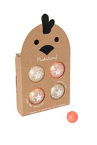 Pétanque pour enfant à paillettes, fabriquée en France — Ratatam Kids — Bulles argent & rose — packshot | Appart 17 Bruxelles