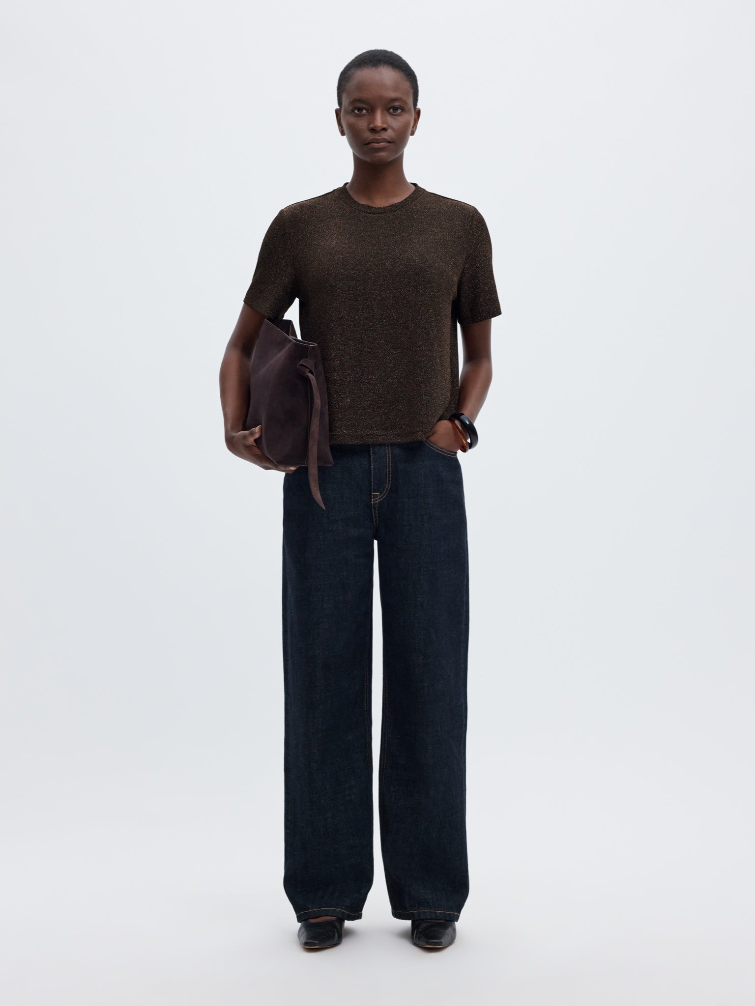 SLWNORI T-shirt boxy pailleté — Delicioso — vue 4