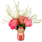 Vase Frida Kahlo en forme de buste — Sass & Belle Europe — Multicolore — avec fleurs 2 | Appart 17 Bruxelles