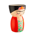 Vase Frida Kahlo en forme de buste — Sass & Belle Europe — Rouge — autre angle 2 | Appart 17 Bruxelles
