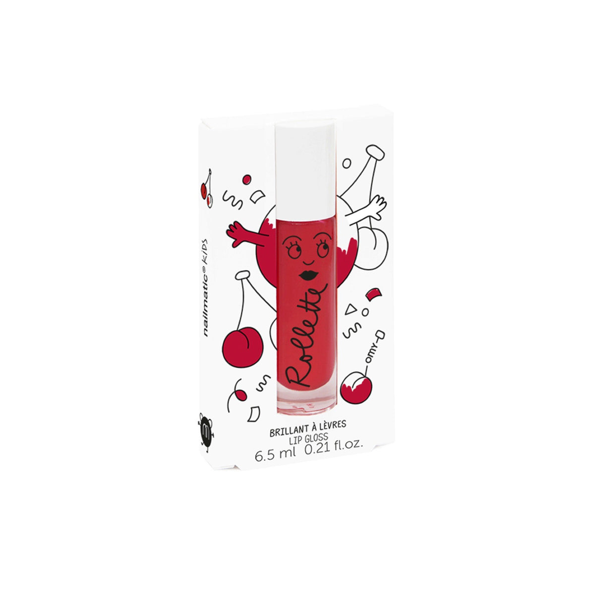 Rollette, brillant à lèvres à bille 6,5 ml — Nailmatic — Cerise — autre vue 2 | Appart 17 Bruxelles