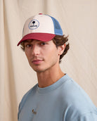 Faguo S26CA0901-RED08 Casquette Trucker Cap Heads Rouge — Faguo