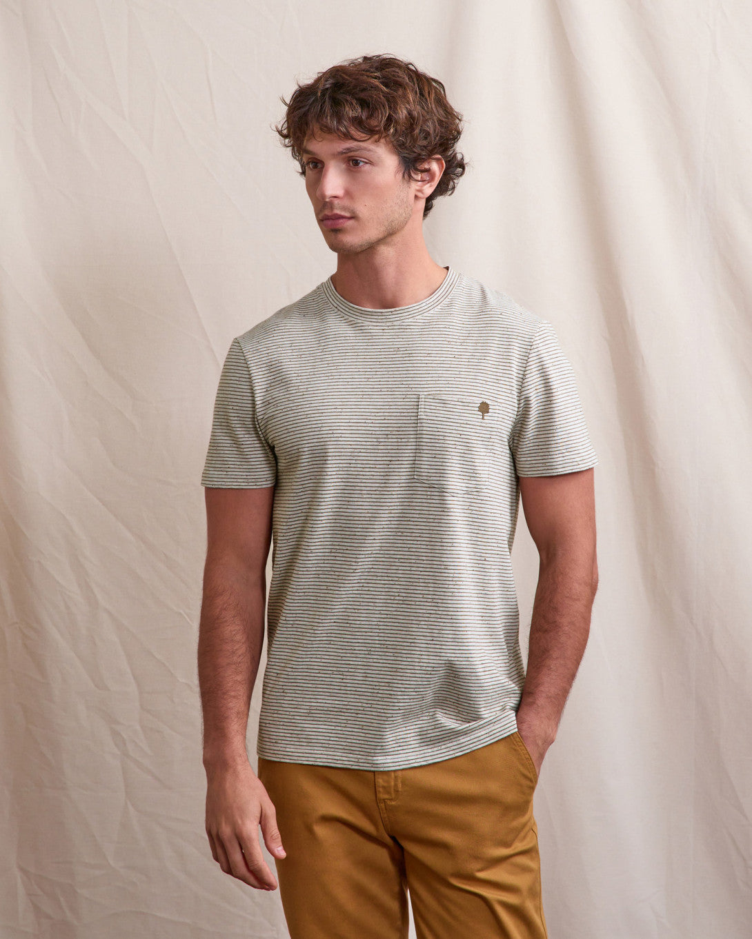 Faguo S26TS0107-ECR64 T-Shirt Olonne Écru (ECR64) — Faguo