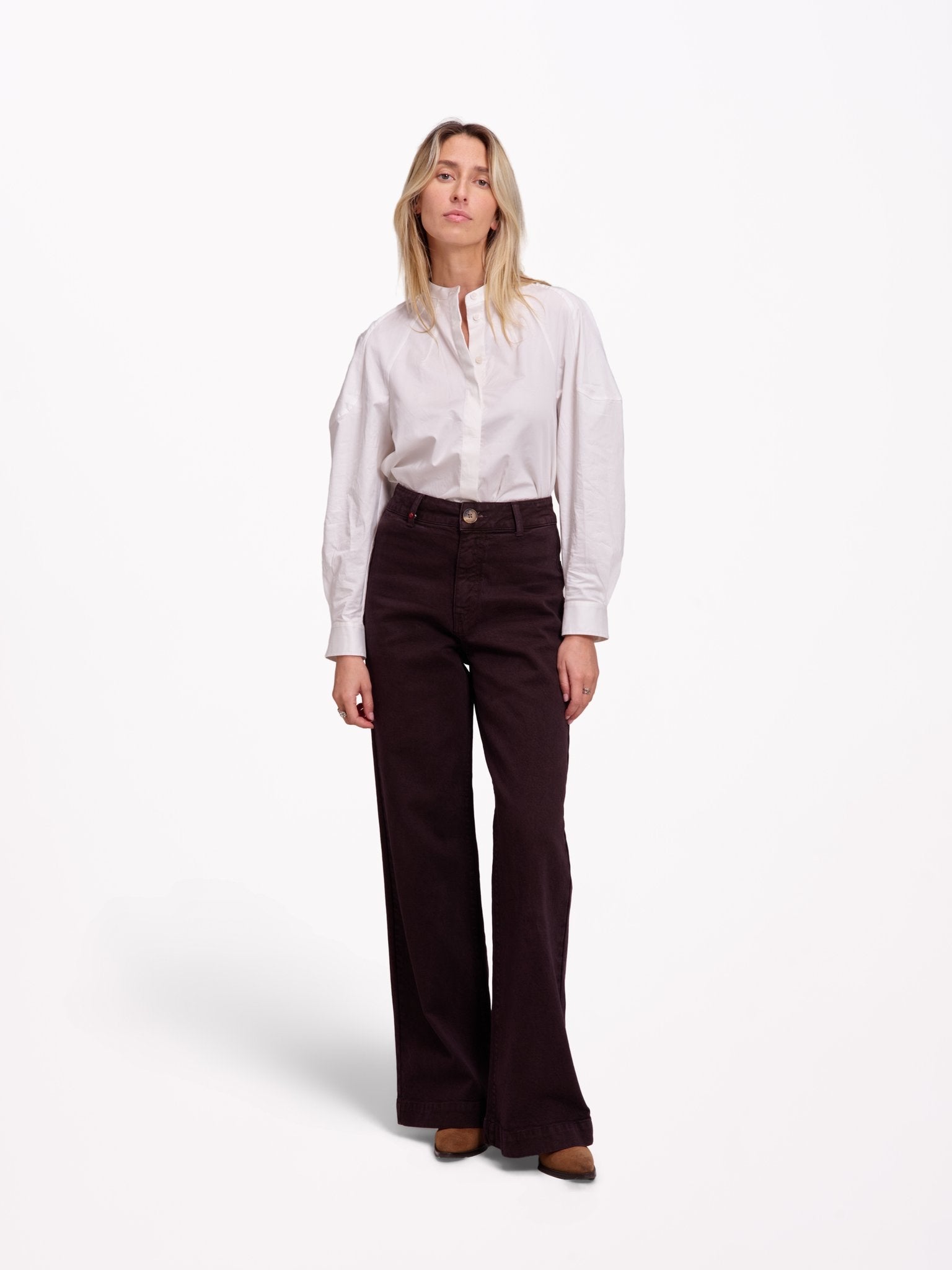 Fam Paris FAUVE Jean large Aubergine – Fam Paris | Appart 17