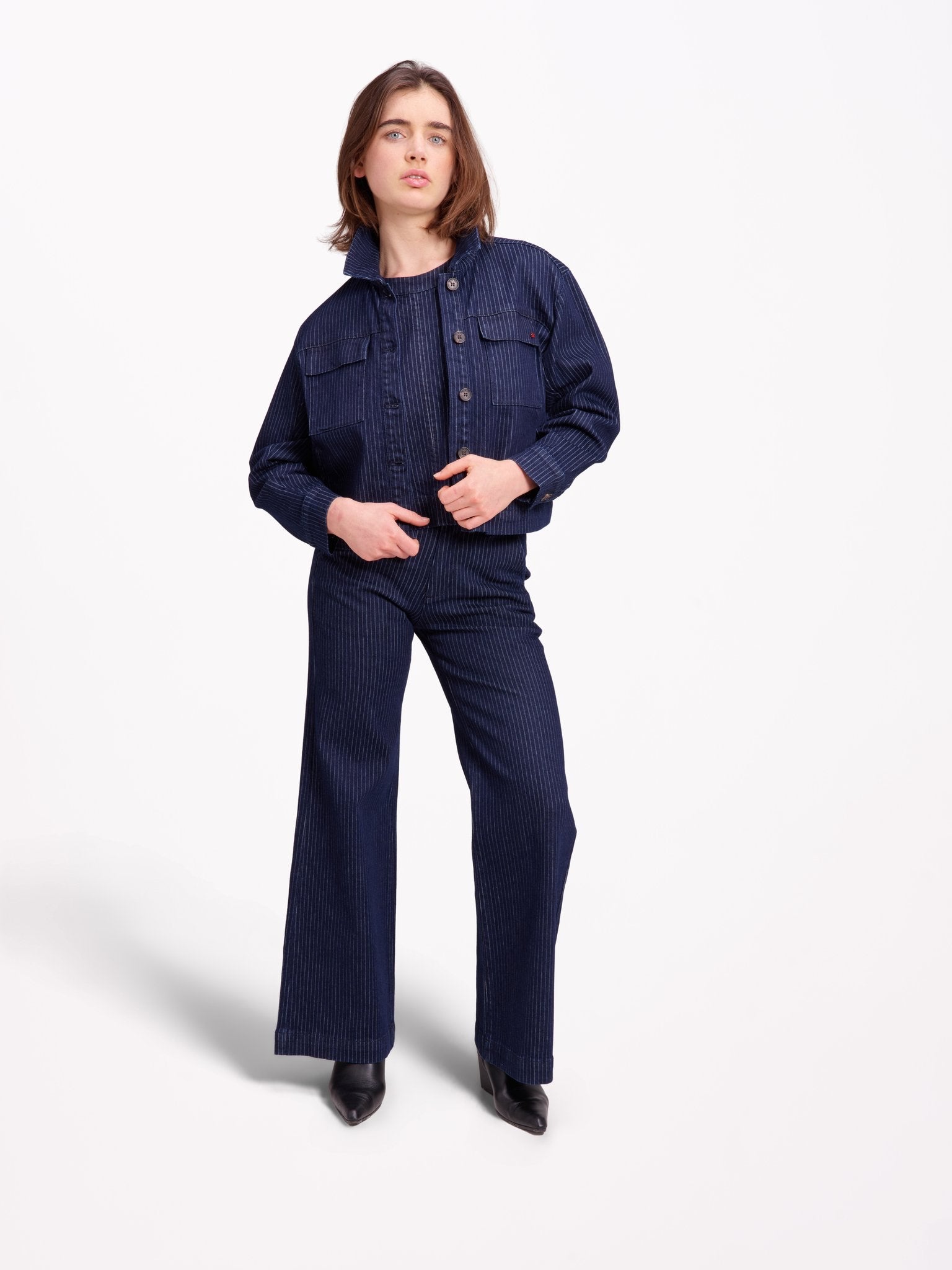 Fam Paris VALANCE Veste rayée Navy – Fam Paris | Appart 17