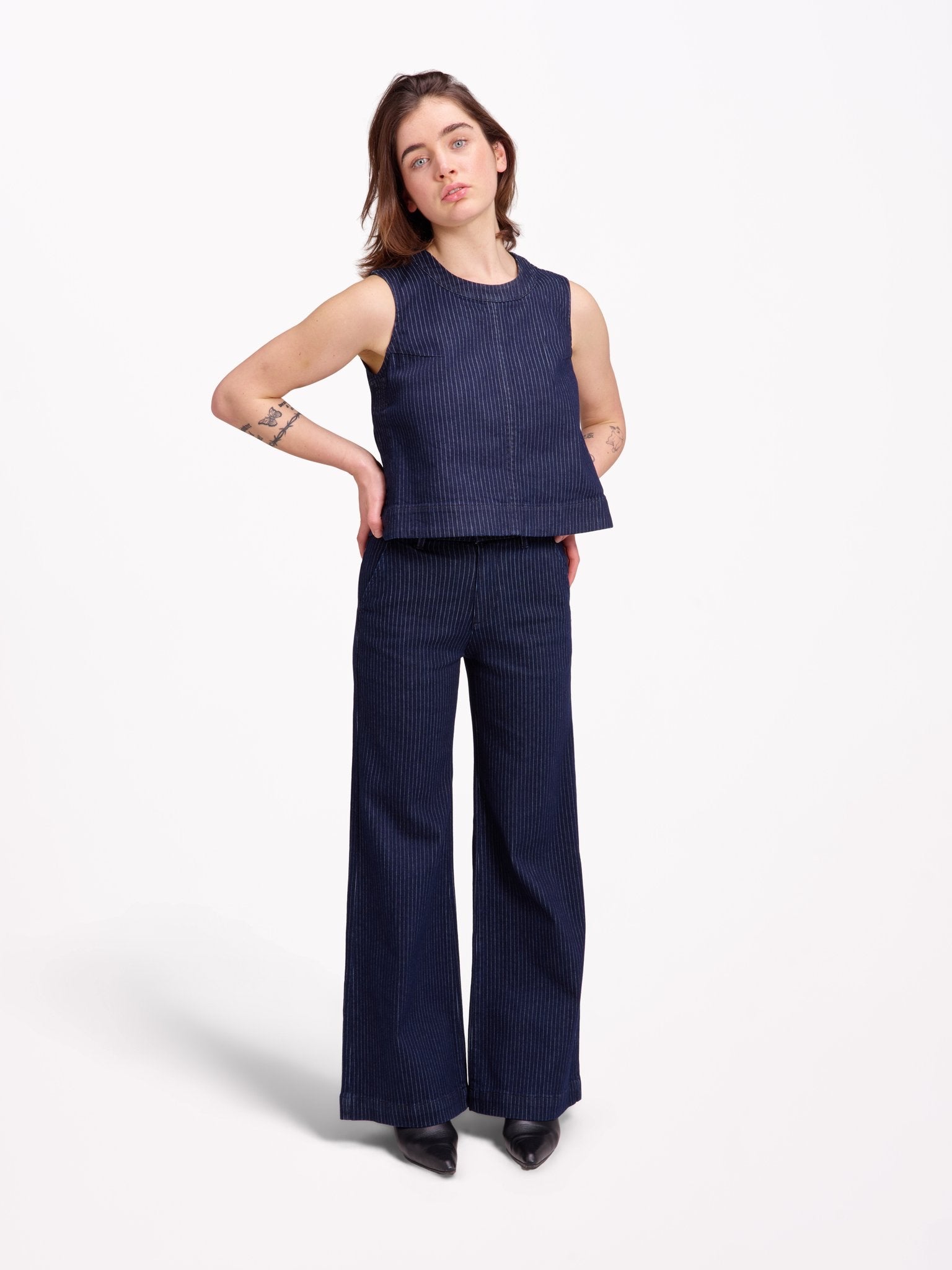 Fam Paris FRANCINE Jean flare Navy – Fam Paris | Appart 17