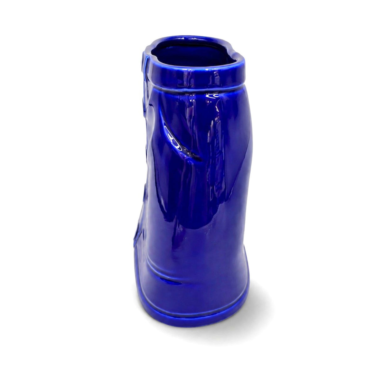 Vase Mini-jupe en céramique bleue — Upside Stories — Bleu — mise en situation 6 | Appart 17 Bruxelles