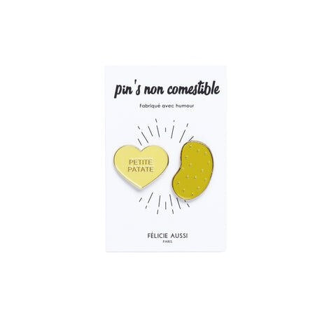 Duo de pin's « Patate » — Félicie Aussi — Patate — photo produit | Appart 17 Bruxelles
