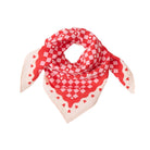 Foulard enfant 55 cm × Cha Cha Pop — Atelier Wagram — Amour fou beige et rouge — packshot | Appart 17 Bruxelles