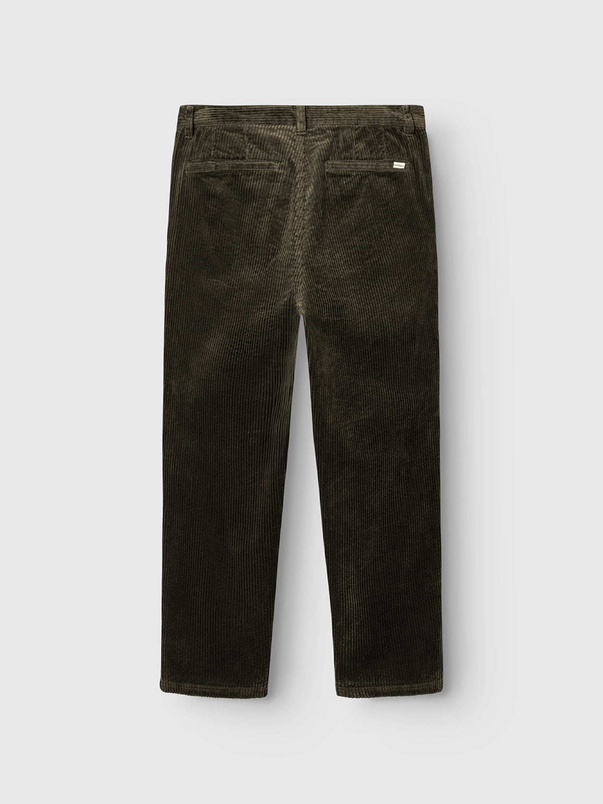 GABjoe Pantalon chino en velours côtelé stretch, coupe tapered — Gabba — Forest Night — packshot, vue de dos 4 | Appart 17 Bruxelles