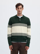 SLMDANE Polo en maille rayé — Pine Grove & Silver Birch — vue 2