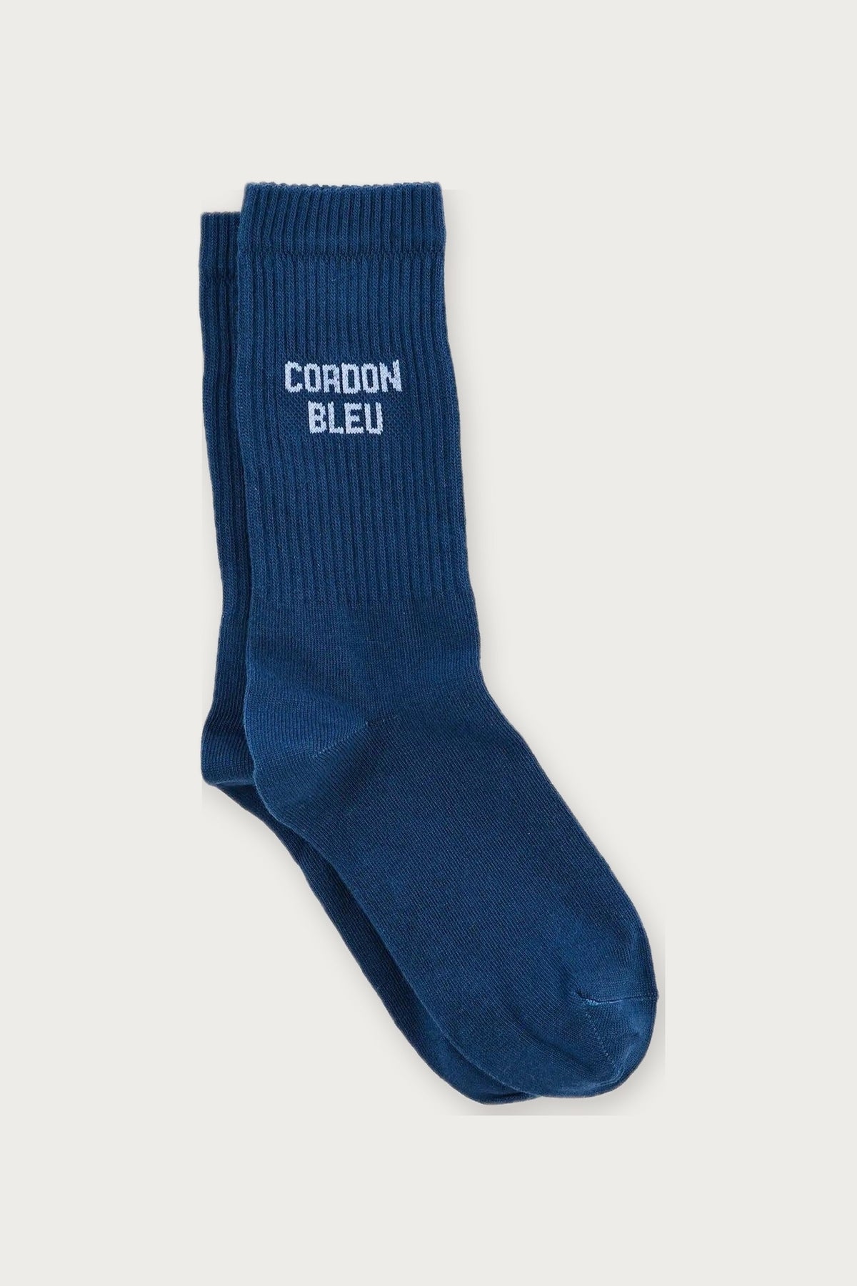 Chaussettes « Cordon bleu » — Bleu de Prusse 40/45 — Félicie Aussi | Appart 17 Bruxelles