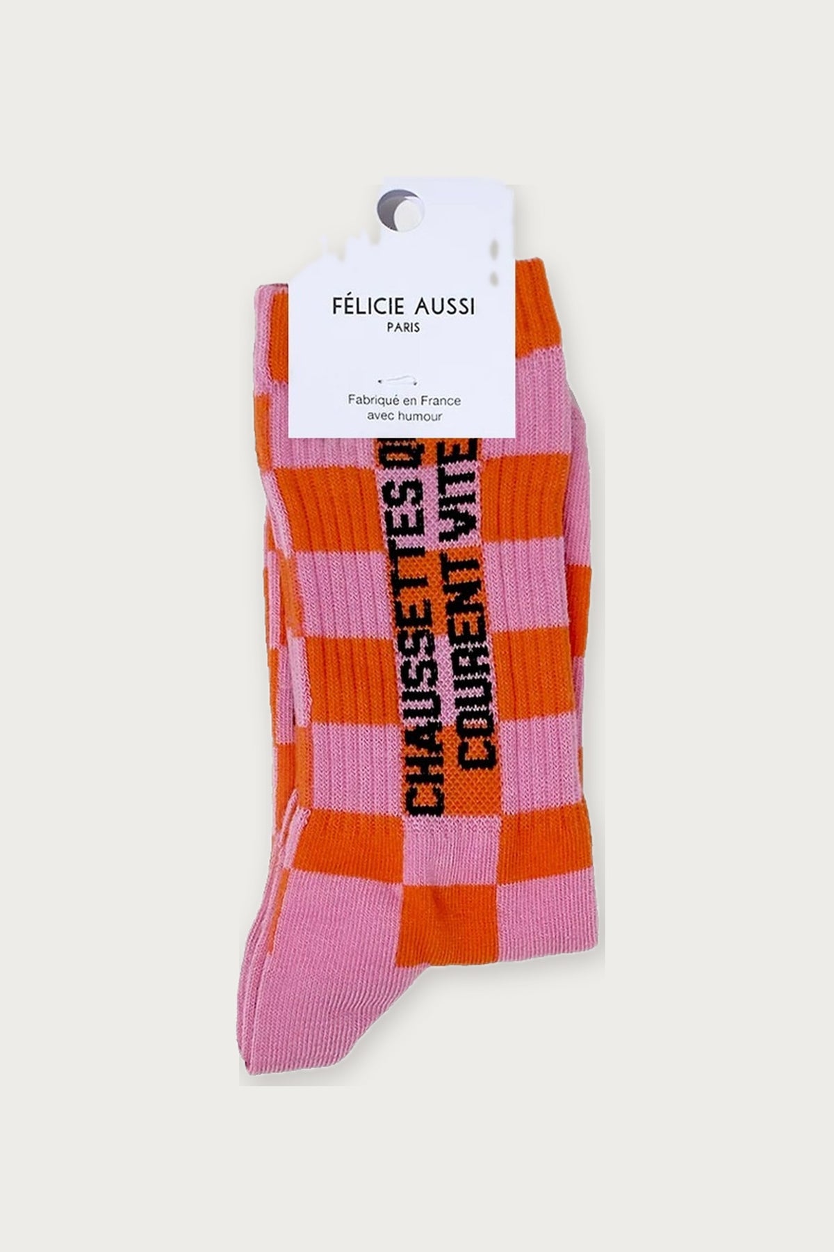 Chaussettes « Qui courent vite » — Bleu de Prusse 40/45 — Félicie Aussi | Appart 17 Bruxelles