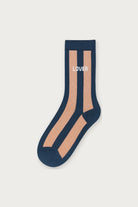 Chaussettes lover 36/40 bi-gout marine rose — Félicie Aussi | Appart 17 Bruxelles
