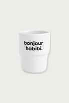 Gobelet « Bonjour Habibi » en porcelaine — Félicie Aussi | Appart 17 Bruxelles