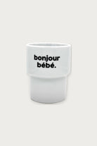 Gobelet « Bonjour bébé » en porcelaine — Félicie Aussi | Appart 17 Bruxelles
