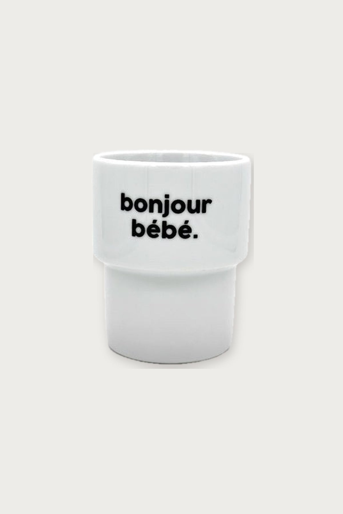 Gobelet « Bonjour bébé » en porcelaine — Félicie Aussi | Appart 17 Bruxelles