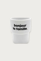 Gobelet « Bonjour la famille » en porcelaine — Félicie Aussi | Appart 17 Bruxelles