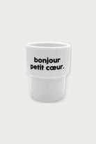 Gobelet « Bonjour petit cœur » en porcelaine — Félicie Aussi | Appart 17 Bruxelles