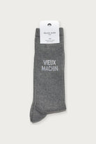 Chaussettes « Vieux machin » — Gris chiné 40/45 — Félicie Aussi | Appart 17 Bruxelles
