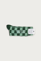 Chaussettes « Smells like teen spirit » — Damier vert 40/45 — Félicie Aussi | Appart 17 Bruxelles
