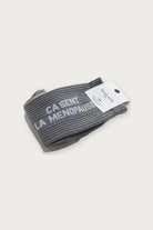 Chaussettes « Ça sent la ménopause » pailletées — Gris pailleté 36/40 — Félicie Aussi | Appart 17 Bruxelles