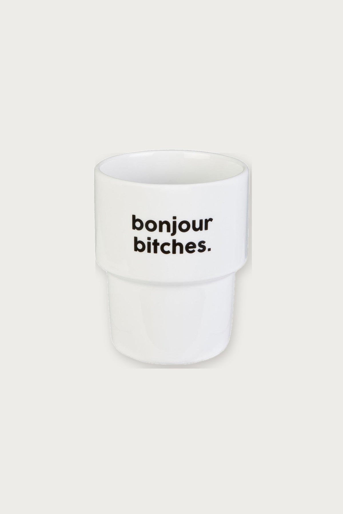 Gobelet « Bonjour Bitches » en porcelaine — Félicie Aussi | Appart 17 Bruxelles