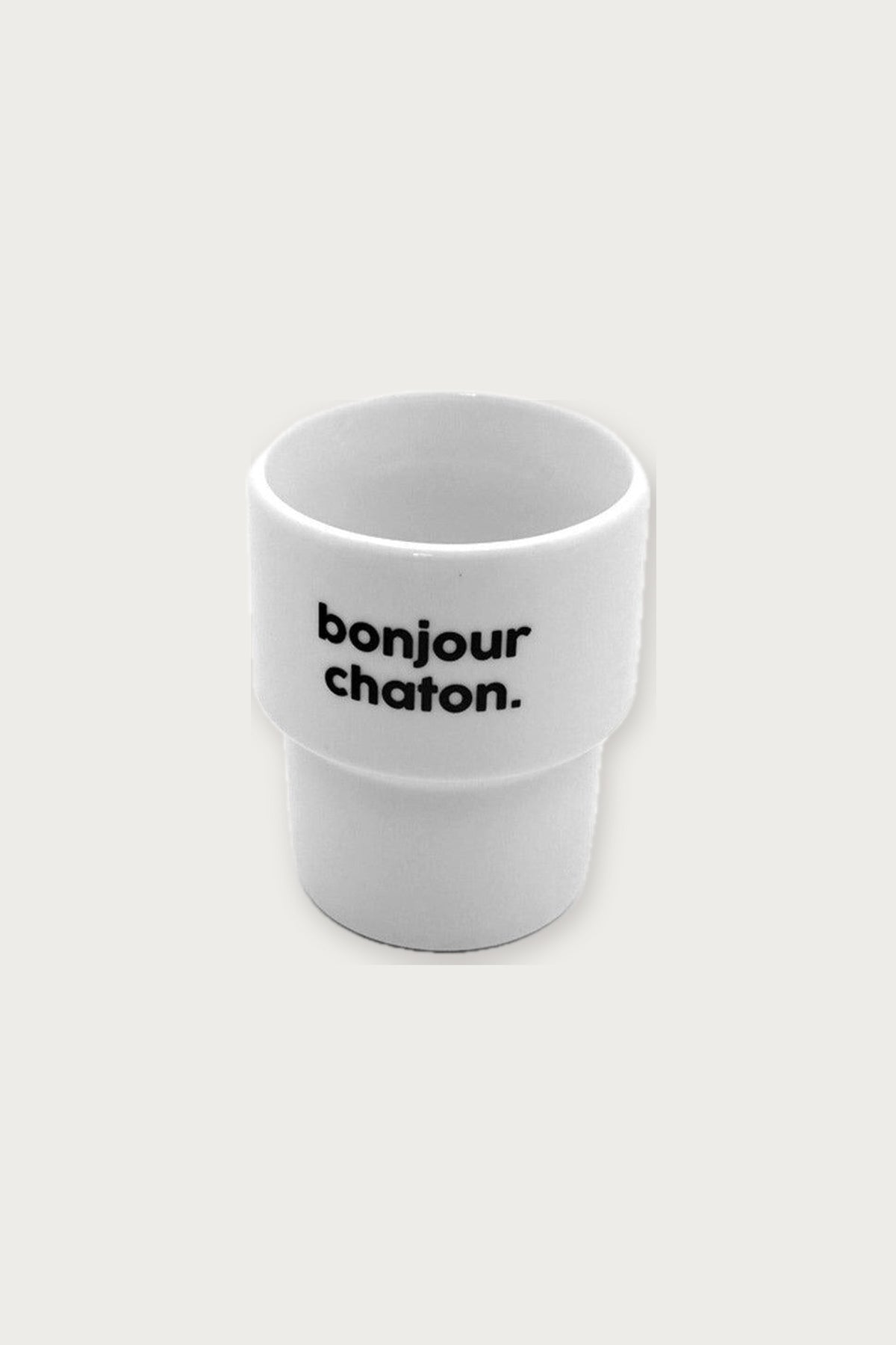 Gobelet « Bonjour chaton » en porcelaine — Félicie Aussi | Appart 17 Bruxelles