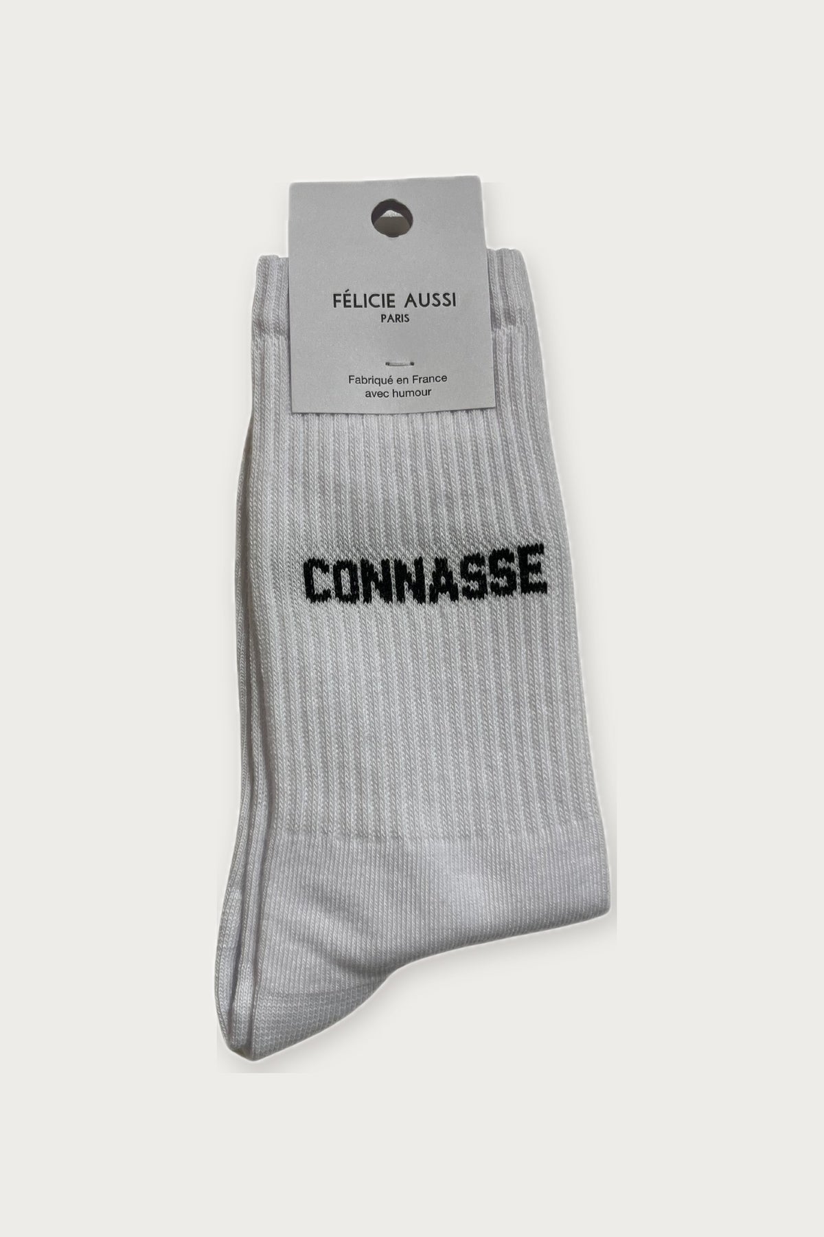 Chaussettes connasse blanches - Cadeau Fun Mode Bruxelles — Félicie Aussi | Appart 17 Bruxelles