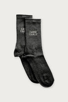 Chaussettes « Casse couille » pailletées — Noir pailleté 36/40 — Félicie Aussi | Appart 17 Bruxelles