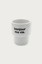 Gobelet « Bonjour ma vie » en porcelaine — Félicie Aussi | Appart 17 Bruxelles