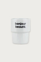 Gobelet « Bonjour beauté » en porcelaine — Félicie Aussi | Appart 17 Bruxelles