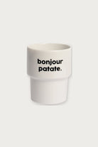 Gobelet « Bonjour patate » en porcelaine — Félicie Aussi | Appart 17 Bruxelles