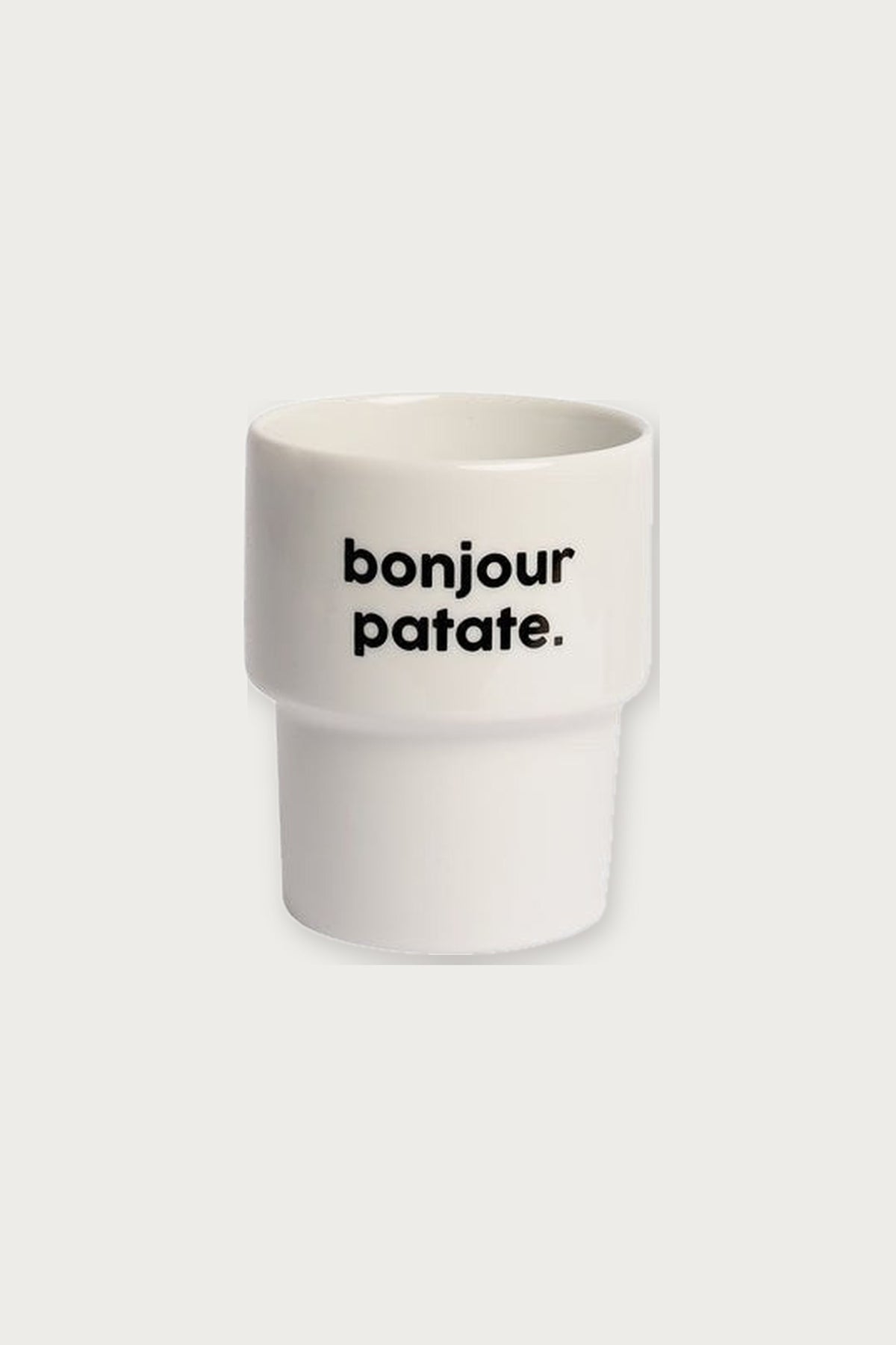 Gobelet « Bonjour patate » en porcelaine — Félicie Aussi | Appart 17 Bruxelles