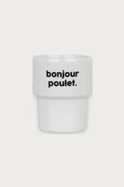 Gobelet « Bonjour poulet » en porcelaine — Félicie Aussi | Appart 17 Bruxelles