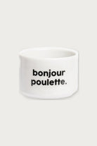 Gobelet « Bonjour poulette » en porcelaine — Félicie Aussi | Appart 17 Bruxelles