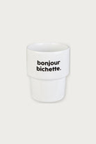 Gobelet « Bonjour bichette » en porcelaine — Félicie Aussi | Appart 17 Bruxelles