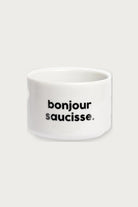 Gobelet « Bonjour saucisse » en porcelaine — Félicie Aussi | Appart 17 Bruxelles