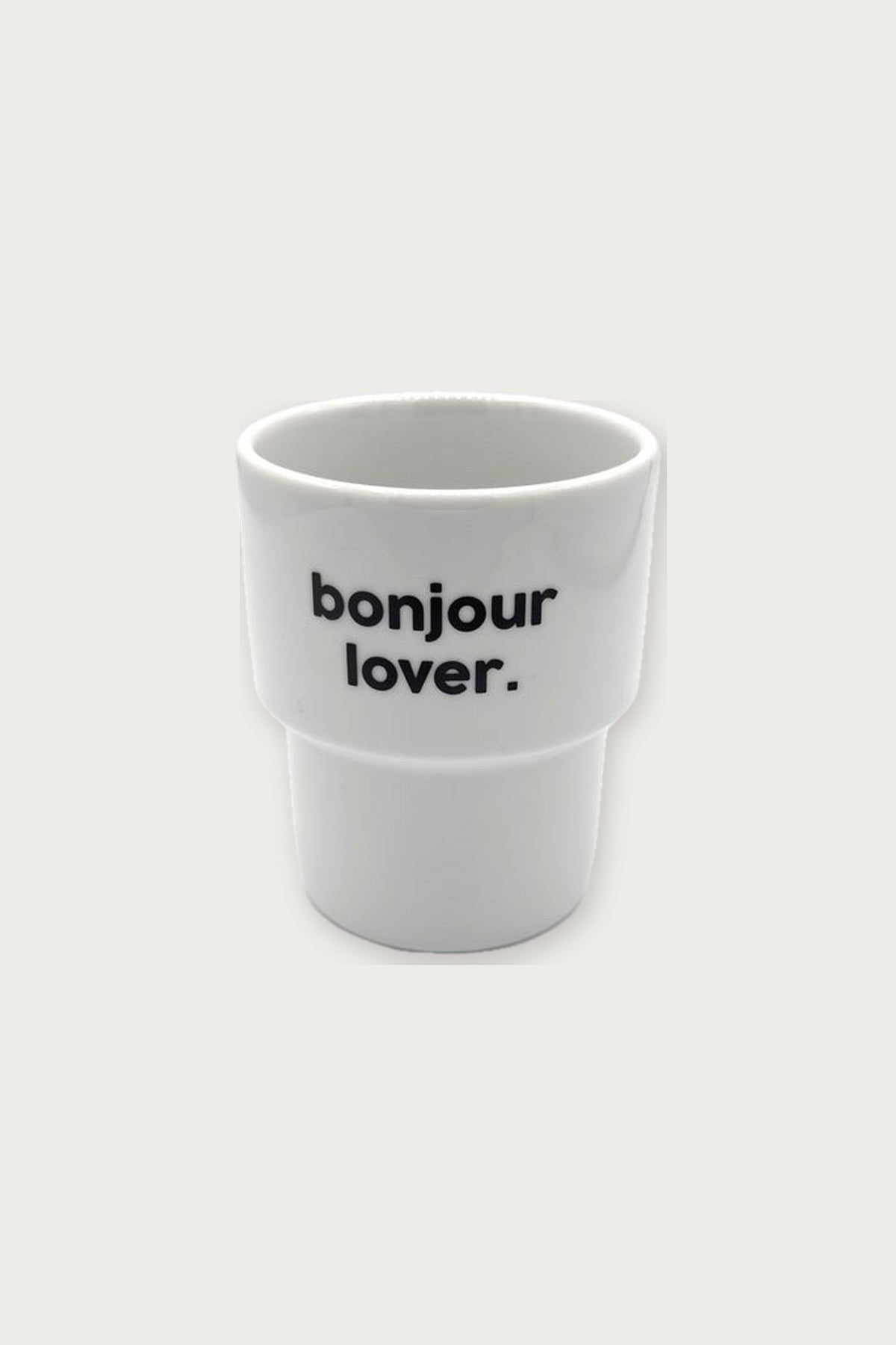 Gobelet « Bonjour Lover » en porcelaine — Félicie Aussi | Appart 17 Bruxelles