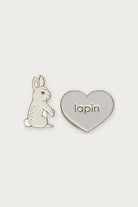 Duo de pin's « Lapin » — Gris — Félicie Aussi | Appart 17 Bruxelles