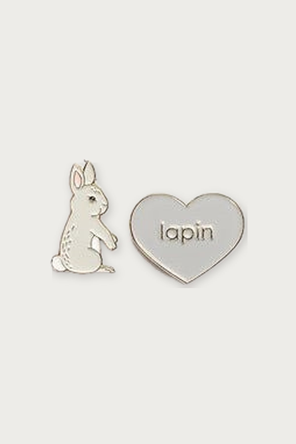 Duo de pin's « Lapin » — Gris — Félicie Aussi | Appart 17 Bruxelles