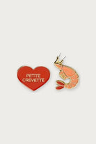 Duo de pin's « Crevette » — Félicie Aussi | Appart 17 Bruxelles