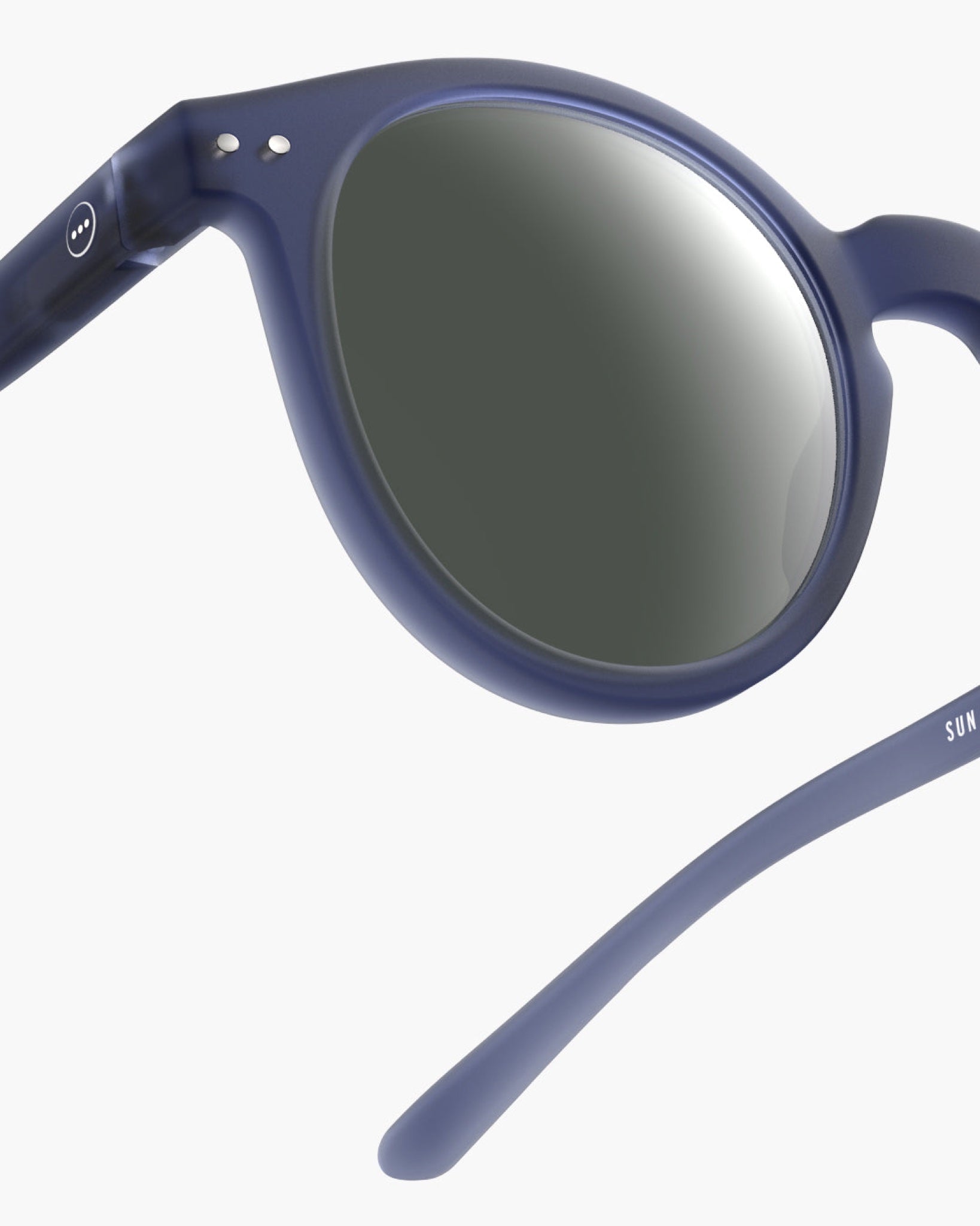 Lunettes de soleil rondes oversize #M Indigo – Izipizi | Appart 17