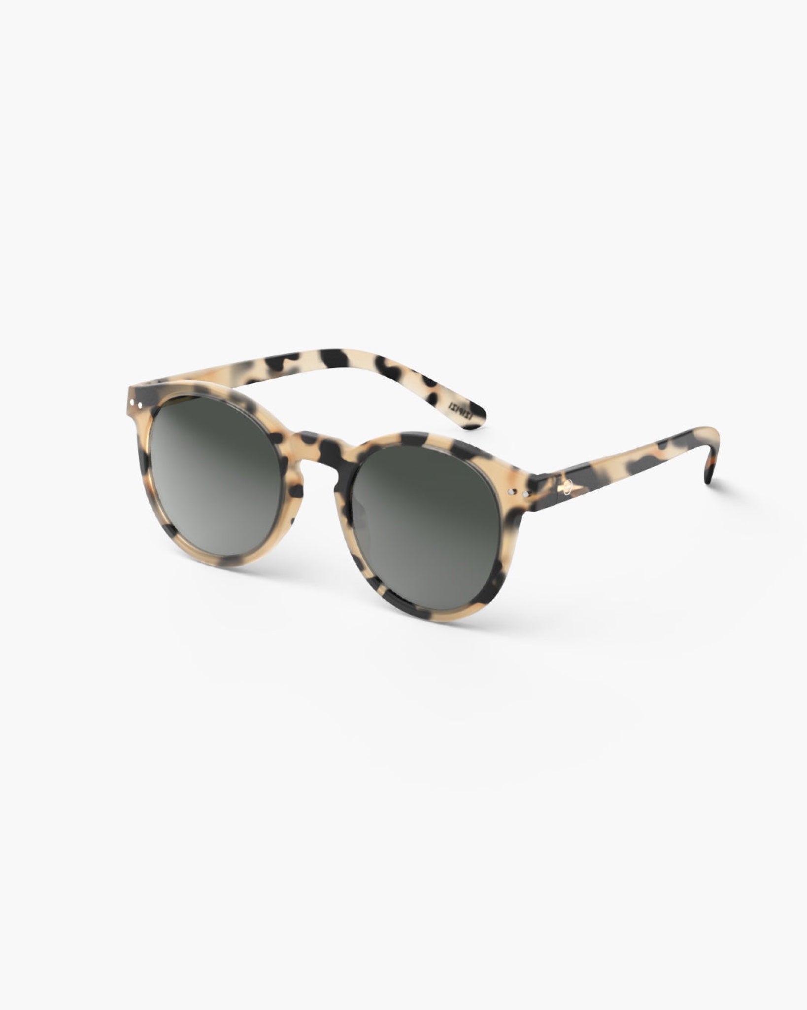 Lunettes de soleil rondes oversize #M Light Tortoise – Izipizi | Appart 17