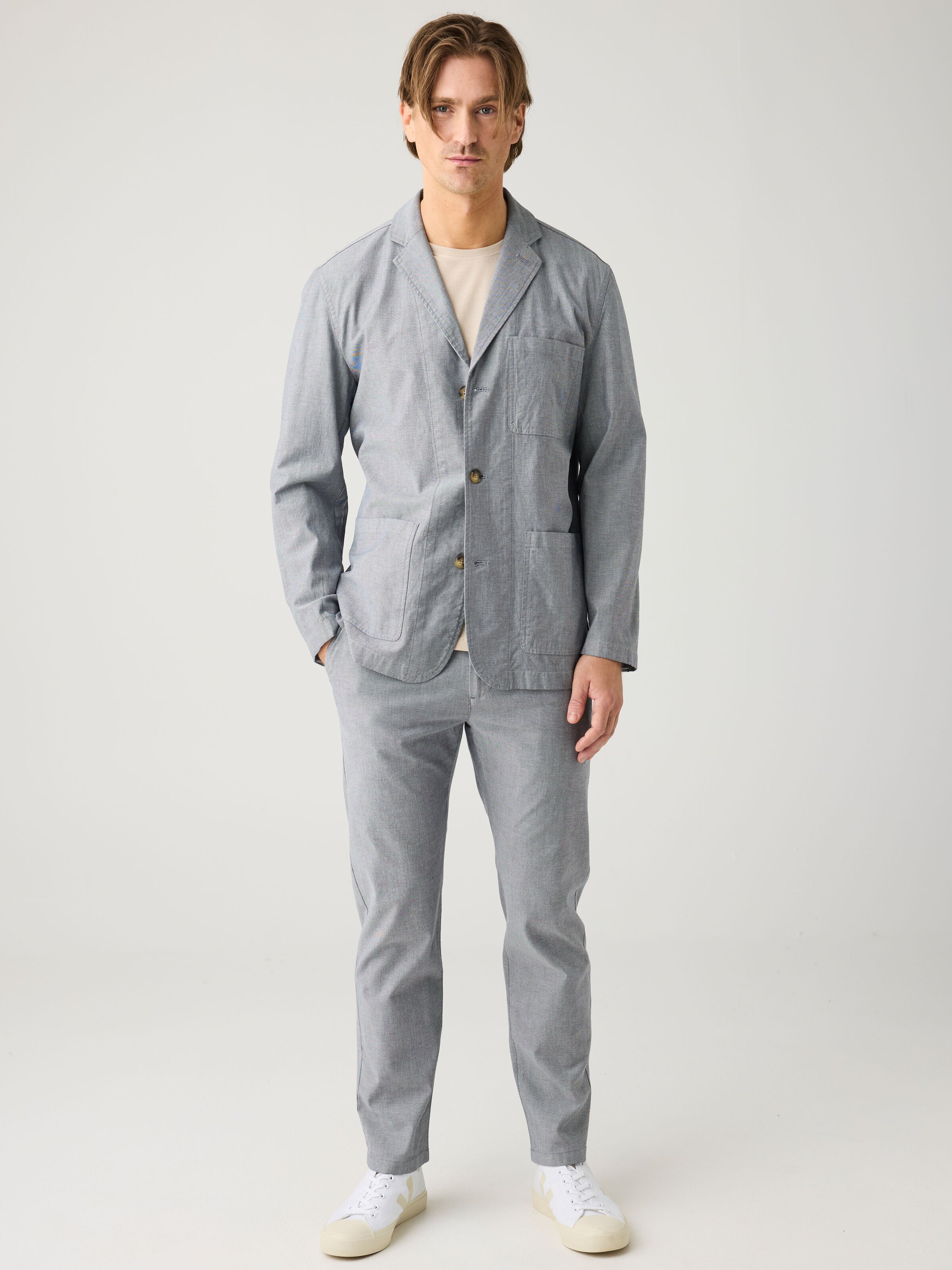 Pantalon Chino Homme Bio KnowledgeCotton Night Sky Appart17