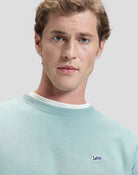 Sweatshirt Lee Patch Crew Desert Sage — Homme Appart17