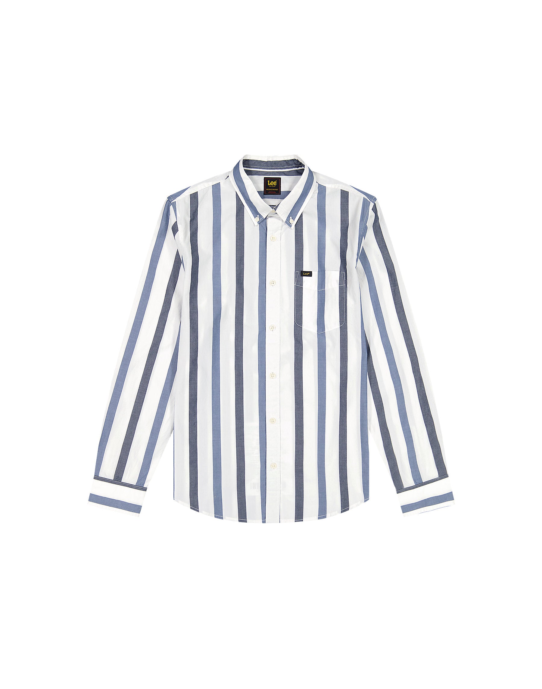 Chemise Lee Button-Down Tonal Rivet Navy — Homme Appart17
